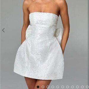 White Bridal Mini Dress